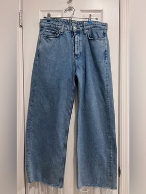 Rag and bone Logan Wide Leg featherweight Blue Denim Jeans in Lulu Size 29